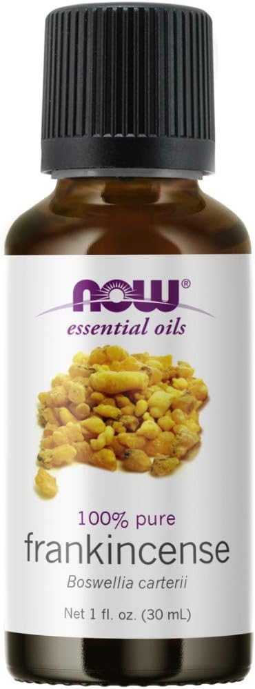 NOW Essential Oils, Frankincense Oil, Centering Aromatherapy Scent, Steam Distilled, 100% Pure, Vegan, Child Resistant Cap, 1-Ounce