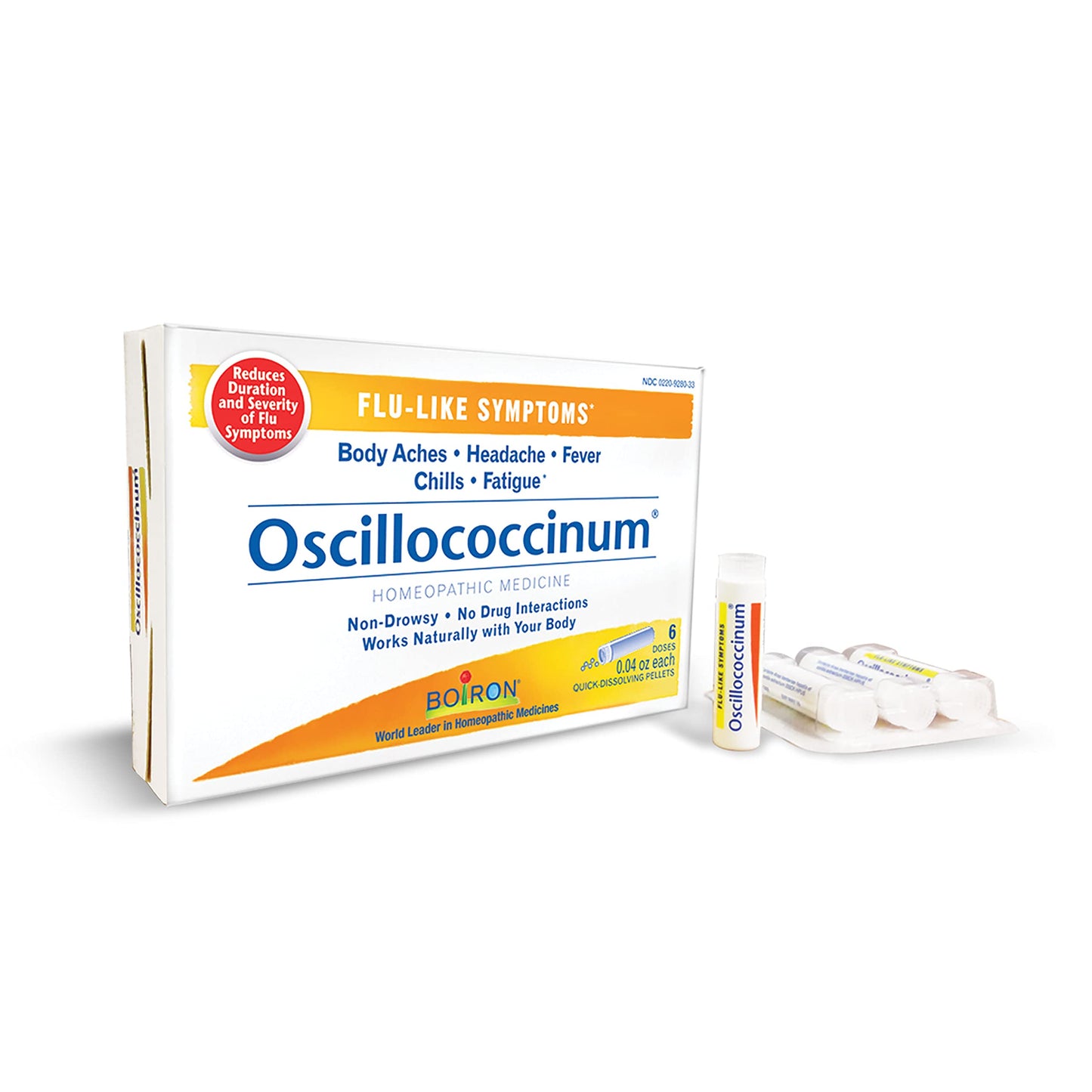 Boiron Oscillococcinum For Relief From Flu-Like Symptoms Of Body Aches, Headache, Fever, Chills, And Fatigue - 30 Count